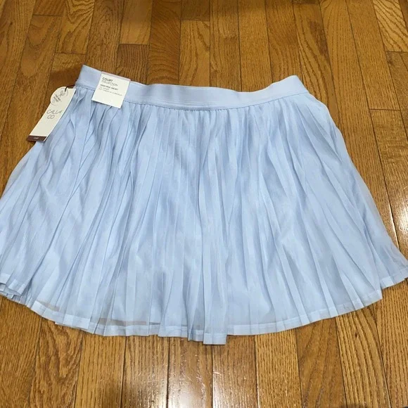 Calia Skort Pleated Mesh High-Rise Blue Court Athletic‎ Tennis XL $88 - Picture 3 of 5